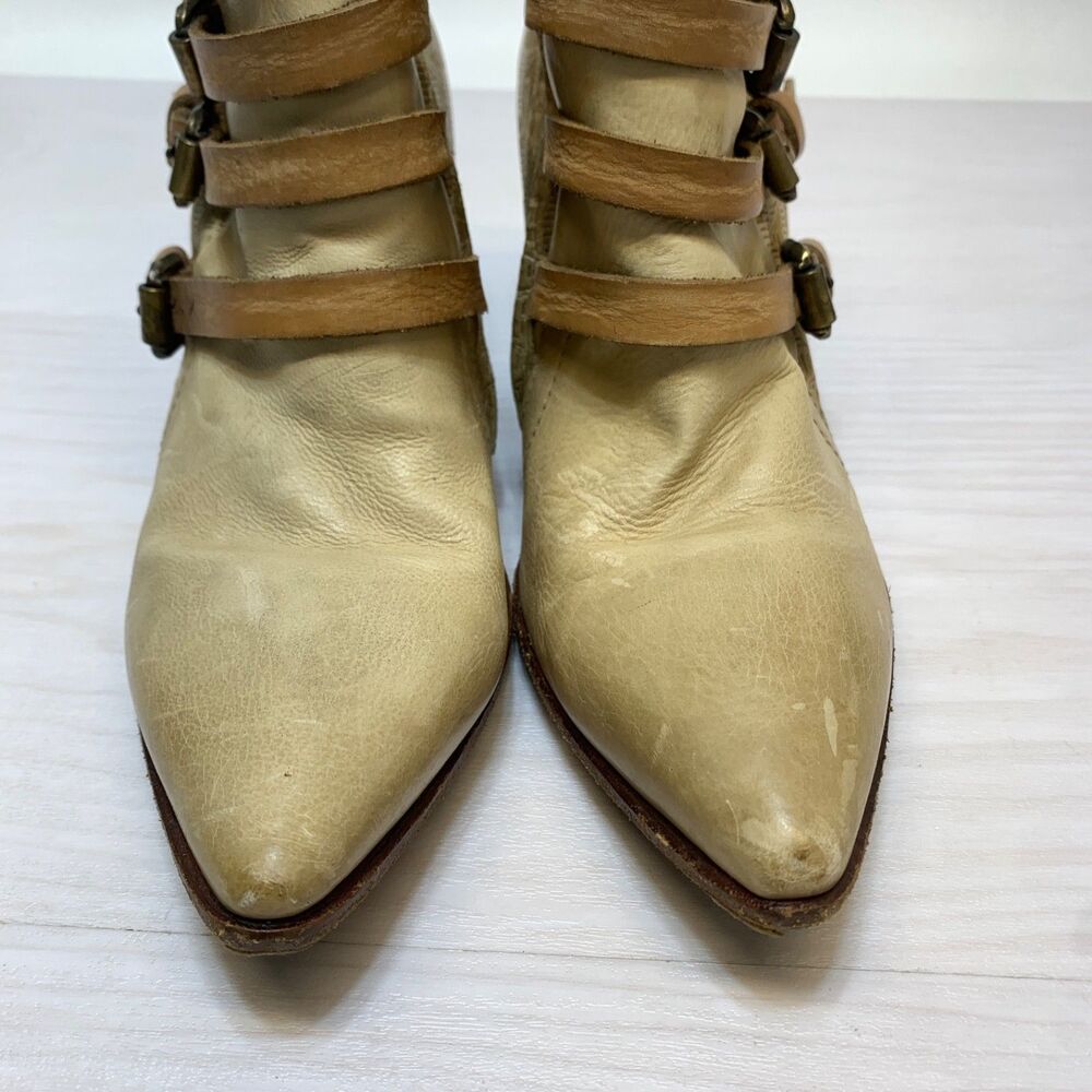A.S.98 Airstep Strappy Buckle Pointed Toe Booties - Women's Size EU 39 / US 8.5 - Picture 6 of 12